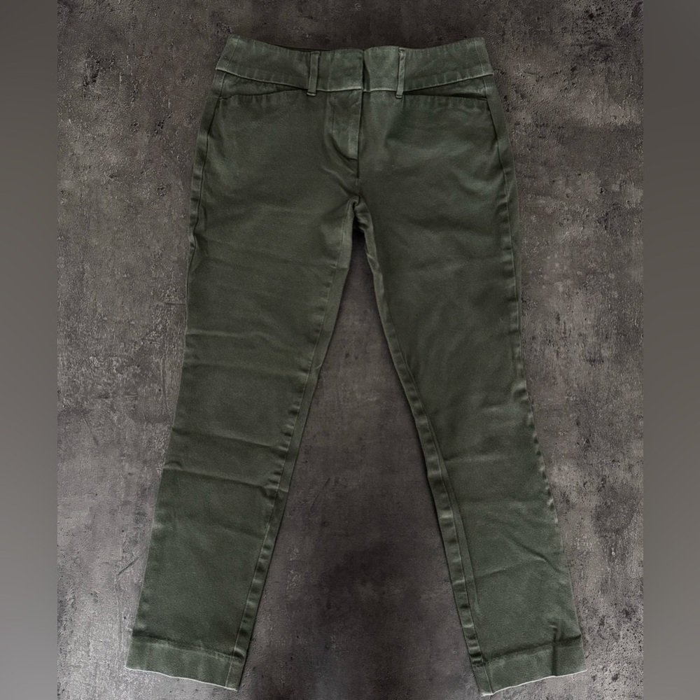 LOFT Outlet Olive Green Skinny Ankle Dress Pants, Women’s 00 Petite